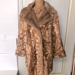 Faux Fur Country Pacer  Coat Vintage